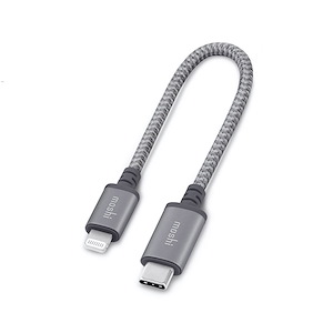 کابل موشی Integra USB-C to Lightning طول 25 سانتی‌متر