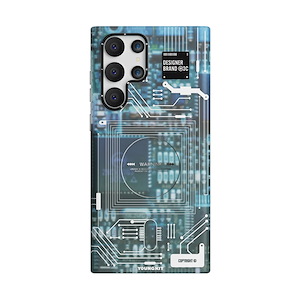 قاب گلکسی S23 Ultra یانگکیت مدل Futuristic Circuit Board