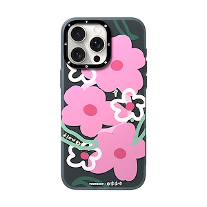 قاب یانگکیت مدل Pink Florwer مناسب برای موبایل iPhone 15 Pro Max