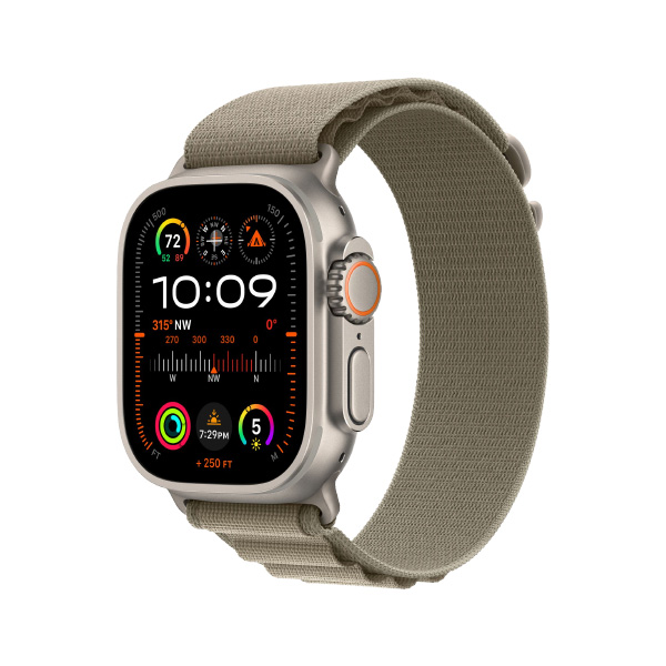 ساعت هوشمند اپل مدل Ultra 2 Alpine Loop 49mm Apple Watch Ultra 2 Titanium 49mm Olive Alpine Loop Band Smart Watch