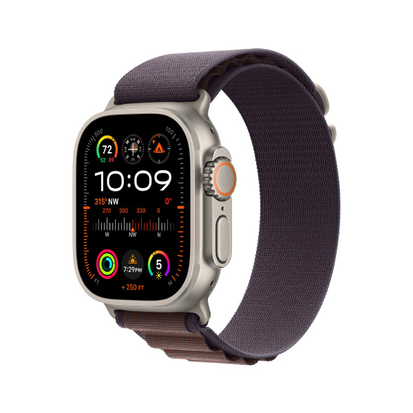 ساعت هوشمند اپل مدل Ultra 2 Alpine Loop Band 49mm Apple Watch Ultra 2 Titanium Case 49mm Indigo Alpine Loop Band