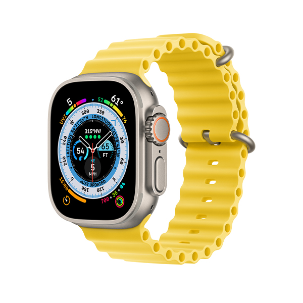 ساعت هوشمند اپل مدل Ultra Ocean 49mm Apple Watch Ultra Titanium 49mm Yellow Ocean Band Smart Watch