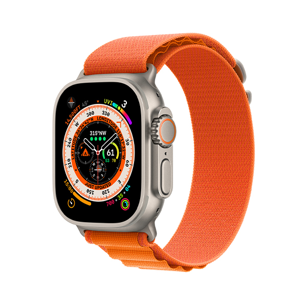 ساعت هوشمند اپل مدل Ultra Alpine Loop 49mm Apple Watch Ultra Titanium 49mm Orange Alpine Loop Band Smart Watch