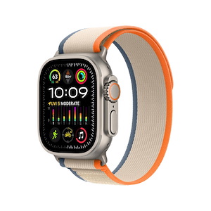 ساعت هوشمند اپل مدل Ultra 2 Trail Loop 49mm Apple Watch Ultra 2 Titanium 49mm Orange/Beige Trail Loop Band Smart Watch