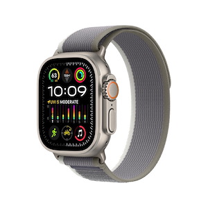 ساعت هوشمند اپل مدل Ultra 2 Trail Loop 49mm Apple Watch Ultra 2 Titanium 49mm Green/Gray Trail Loop Band Smart Watch