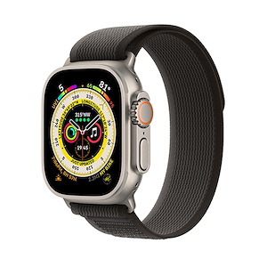 اپل‌واچ اولترا تیتانیوم 2022 Trail Loop سایز 49mm Apple Watch Ultra Titanium 49mm Black/Gray Trail Loop Band Smart Watch