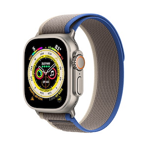 اپل‌واچ اولترا تیتانیوم 2022 Trail Loop سایز 49mm Apple Watch Ultra Titanium 49mm Blue/Gray Trail Loop Band Smart Watch