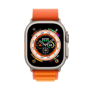 ساعت هوشمند اپل مدل Ultra Alpine Loop 49mm Apple Watch Ultra Titanium 49mm Orange Alpine Loop Band Smart Watch