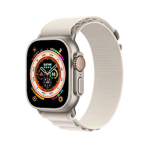 ساعت هوشمند اپل مدل Ultra Alpine Loop 49mm Apple Watch Ultra Titanium 49mm Starlight Alpine Loop Band Smart Watch