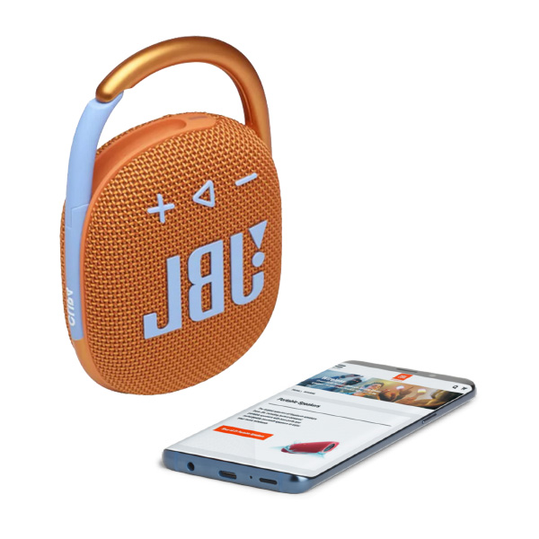 اسپیکر جی‌بی‌ال مدل Clip 4 JBL Clip 4 Orange Speaker