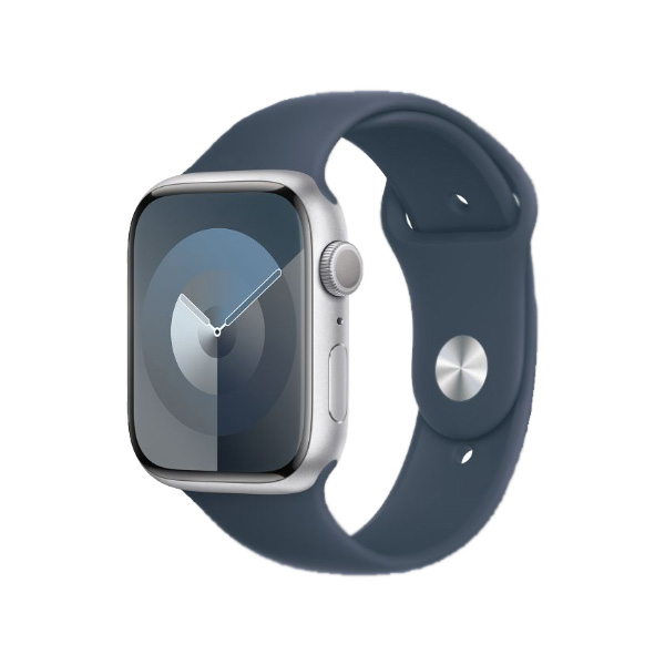 ساعت هوشمند اپل مدل Series 9 Aluminum 45mm Apple Watch Series 9 GPS Silver Aluminum Case 45mm Midnight Sport Band