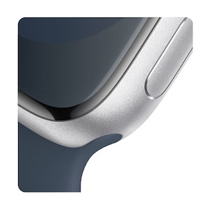 ساعت هوشمند اپل مدل Series 9 Aluminum 41mm Apple Watch Series 9 GPS Silver Aluminum Case 41mm Midnight Sport Band