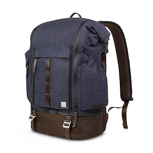 کوله پشتی موشی مدل Captus Rolltop Moshi Captus Rolltop Denim Blue Bag