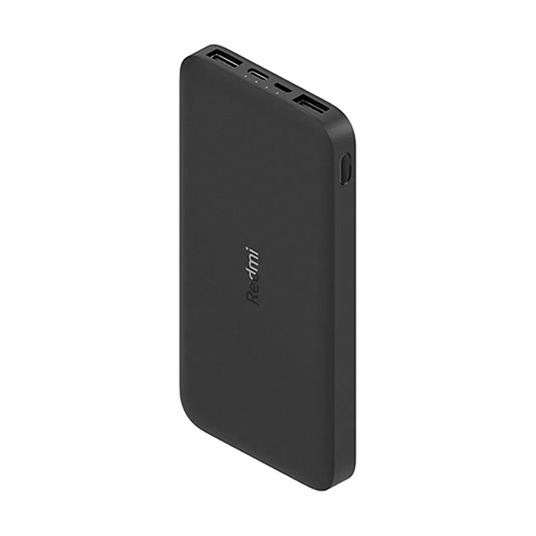 پاوربانک شیائومی مدل Redmi ظرفیت 10000 میلی‌آمپر Xiaomi Redmi 10000mAh Black PowerBank