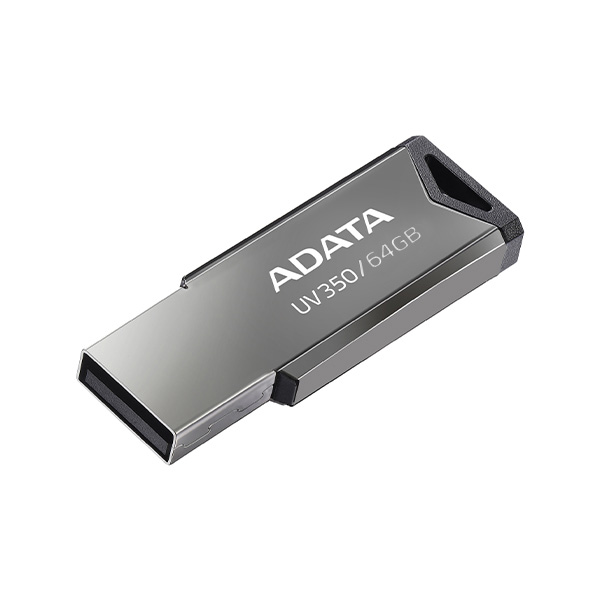 فلش مموری ای‌دیتا مدل UV350 ظرفیت 64 گیگابایت Adata UV350 64GB Silver USB Flash Drive