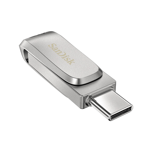 فلش مموری سندیسک مدل Ultra Dual Drive Luxe USB-C ظرفیت 32 گیگابایت SanDisk Ultra Dual Drive Luxe USB-C 32GB Silver USB Flash Drive