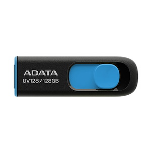 فلش مموری ای‌دیتا مدل UV128 ظرفیت 128 گیگابایت Adata UV128 128GB Black/Blue USB Flash Drive