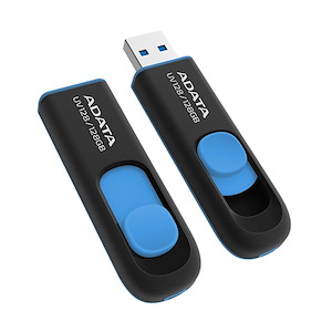 فلش مموری ای‌دیتا مدل UV128 ظرفیت 128 گیگابایت Adata UV128 128GB Black/Blue USB Flash Drive