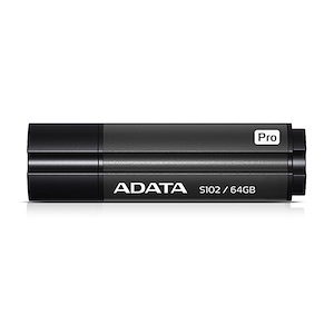 فلش مموری ای‌دیتا مدل S102 Pro ظرفیت 64 گیگابایت Adata S102 Pro 64GB Gray USB Flash Drive