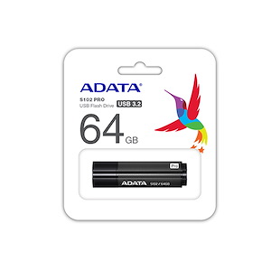 فلش مموری ای‌دیتا مدل S102 Pro ظرفیت 64 گیگابایت Adata S102 Pro 64GB Gray USB Flash Drive