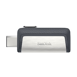 فلش مموری سندیسک مدل Ultra Dual Drive USB-C ظرفیت 32 گیگابایت SanDisk Ultra Dual Drive USB-C 32GB Grey USB Flash Drive