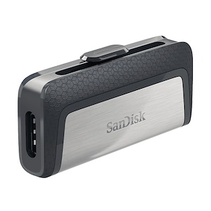 فلش مموری سندیسک مدل Ultra Dual Drive USB-C ظرفیت 32 گیگابایت SanDisk Ultra Dual Drive USB-C 32GB Grey USB Flash Drive