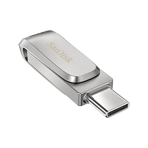 فلش مموری سندیسک مدل Ultra Dual Drive Luxe USB-C ظرفیت 32 گیگابایت SanDisk Ultra Dual Drive Luxe USB-C 32GB Silver USB Flash Drive