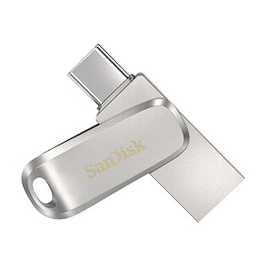 فلش مموری سندیسک مدل Ultra Dual Drive Luxe USB-C ظرفیت 32 گیگابایت SanDisk Ultra Dual Drive Luxe USB-C 32GB Silver USB Flash Drive