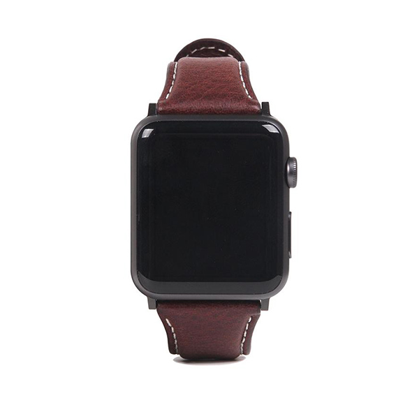 بند اس‌ال‌جی مدل D6 مناسب برای اپل واچ 38/40/41 میلی‌متری SLG D6 Italian Minerva Box Leather Strap Brown - Apple Watch 41mm