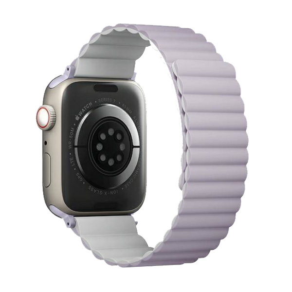 بند یونیک مدل Revix مناسب برای اپل واچ 42/44/45/49 میلی‌متری Uniq Revix Reversible Band Lilac/White - Apple Watch 45mm