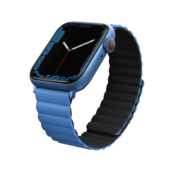 بند یونیک مدل Revix مناسب برای اپل واچ 42/44/45/49 میلی‌متری Uniq Revix Reversible Band Blue/Black - Apple Watch 45mm