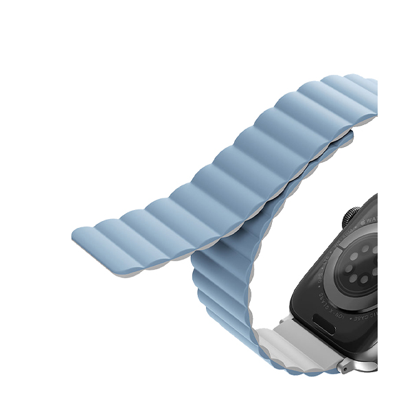 بند یونیک مدل Revix مناسب برای اپل واچ 42/44/45/49 میلی‌متری Uniq Revix Reversible Band White/Blue - Apple Watch 45mm