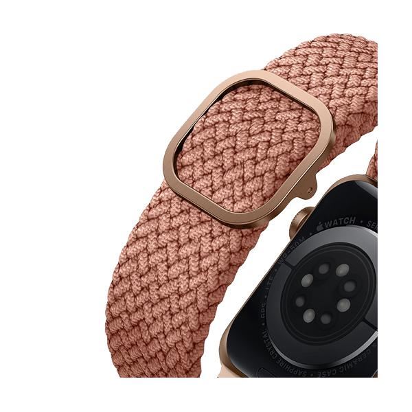 بند یونیک مدل Aspen مناسب برای اپل واچ 42/44/45/49 میلی‌متری Uniq Aspen Strap Light Salmon - Apple Watch 45mm