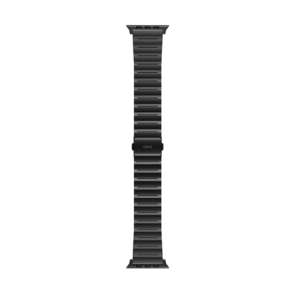 بند یونیک مدل Strova مناسب برای اپل واچ 42/44/45/49 میلی‌متری Uniq Strova Stainless Steel Band Black - Apple Watch 45mm