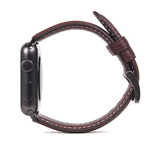 بند اس‌ال‌جی مدل D6 مناسب برای اپل واچ 38/40/41 میلی‌متری SLG D6 Italian Minerva Box Leather Strap Brown - Apple Watch 41mm