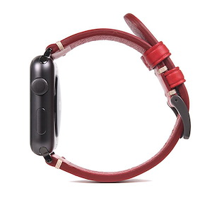 بند اس‌ال‌جی مدل D7 مناسب برای اپل واچ 38/40/41 میلی‌متری SLG D7 Italian Buttero Leather Strap Red - Apple Watch 41mm
