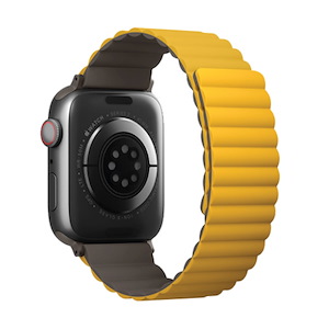 بند یونیک مدل Revix مناسب برای اپل واچ 42/44/45/49 میلی‌متری Uniq Revix Reversible Band Mustard/Khaki - Apple Watch 45mm
