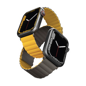 بند یونیک مدل Revix مناسب برای اپل واچ 42/44/45/49 میلی‌متری Uniq Revix Reversible Band Mustard/Khaki - Apple Watch 45mm