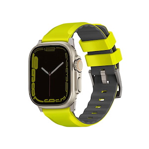 بند اپل‌واچ یونیک مدل Linus سایز 42/44/45/49 میلی‌متری Uniq Linus Lime Green Apple Watch 49mm Band