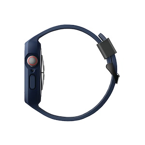 بند یونیک مدل Monos مناسب برای اپل واچ 42/44/45/49 میلی‌متری Uniq Monos Band with Hybrid Protective Case Marine Blue - Apple Watch 45mm