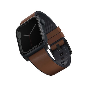 بند اپل‌واچ یونیک مدل Starden سایز 42/44/45/49 میلی‌متری Uniq Straden Brown Apple Watch 45mm Band