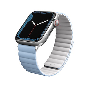 بند اپل‌واچ یونیک مدل Revix سایز 38/40/41 میلی‌متری Uniq Revix White/Blue Apple Watch 41mm Band