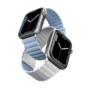 بند اپل‌واچ یونیک مدل Revix سایز 38/40/41 میلی‌متری Uniq Revix White/Blue Apple Watch 41mm Band