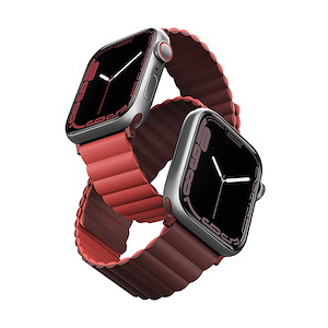 بند اپل‌واچ یونیک مدل Revix سایز 38/40/41 میلی‌متری Uniq Revix Maroon/Coral Apple Watch 41mm Band