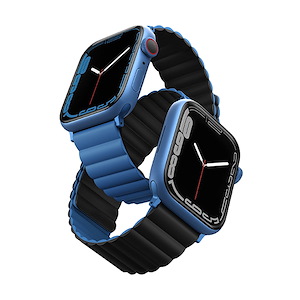 بند اپل‌واچ یونیک مدل Revix سایز 42/44/45/49 میلی‌متری Uniq Revix Blue/Black Apple Watch 45mm Band