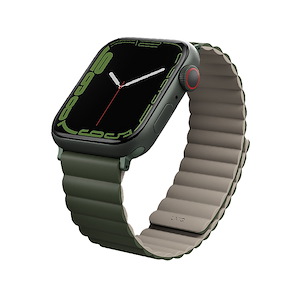 بند اپل‌واچ یونیک مدل Revix سایز 38/40/41 میلی‌متری Uniq Revix Green/Taupe Apple Watch 41mm Band