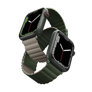 بند اپل‌واچ یونیک مدل Revix سایز 38/40/41 میلی‌متری Uniq Revix Green/Taupe Apple Watch 41mm Band