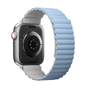 بند اپل‌واچ یونیک مدل Revix سایز 42/44/45/49 میلی‌متری Uniq Revix White/Blue Apple Watch 45mm Band