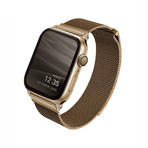 بند اپل‌واچ یونیک مدل Dante سایز 42/44/45/49 میلی‌متری Uniq Dante DarkGoldenrod Apple Watch 45mm Band