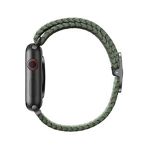 بند یونیک مدل Aspen مناسب برای اپل واچ 42/44/45/49 میلی‌متری Uniq Aspen Strap Dark Olive Green - Apple Watch 45mm